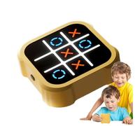 Handheld Puzzle Game Console, Electronic Noughts and Crosses Game for Memory Training, Portable Travel Toys, Bolt Toy, Puzzle Enlightenment Fingertip Board Toys for Improve Focus&Memory