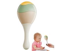 Handheld Rattle Toy, Musical Hand Drum Shaker, Durable ABS Material, Enhances Visual Tracking & Auditory Skills, Ideal for Early Education, Soothing Play, 16.5cm X 7.5cm