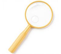 Handheld Reading Magnifier, 10X Magnifying Glass, 75mm Shatterproof Lens, Non-Slip Handle for Seniors Adults and Kids Ideal for Reading Close Work and Hobbies