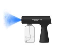 Handheld Rechargeable ULV Nano Mist Mister with Blue Light Electrostatic Technology, Portable Barbershop Humidifier for Hair Salons, Home, Office & Car Wireless Atomizer for Air Refresh (KSSPro Black)