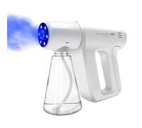 Handheld Rechargeable ULV Nano Mist Mister with Blue Light Electrostatic Technology, Portable Barbershop Humidifier for Hair Salons, Home, Office & Car Wireless Atomizer for Air Refresh(K5Plus)