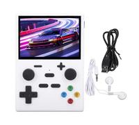 Handheld Retro Game Console for Linux System, Portable Gaming Device with 3.5 Inch IPS Screen, HD Multimedia Interface Output, Supports Multiplayer and TV Play, Built in 2000mAh (White)