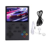 Handheld Retro Game Console for Linux System, Portable Gaming Device with 3.5 Inch IPS Screen, HD Multimedia Interface Output, Supports Multiplayer and TV Play, Built in 2000mAh (Black)