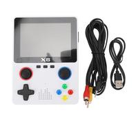 Handheld Retro Game Console with 32GB Memory Card, HD 3.5in IPS Screen Dual 3D Rocker for Adults, Supports Two Player TV Output and 64GB Expandable Storage (White)