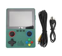 Handheld Retro Game Console with 32GB Memory Card, HD 3.5in IPS Screen, Dual 3D Rockers and TV Output for Adults, Supports Multi - Emulator Games and Two - Player Mode (Green)