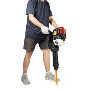 Handheld Rock Drill Breaker 1900W Gas Powered 52CC Pickaxe for Concrete Stone Breaking