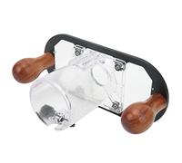 Handheld Router Plunge Base for 65mm Trimming Machine, Adjustable Depth, Aluminum Alloy Base with Slick, Labor Saving Wooden Handle for Longer Working Hours