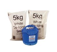 Handheld Salt Shaker and 2xBags of White Salt 5kg 389106