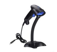 Handheld Scanner for 1D Barcodes USB Plug and Play Black Handheld Scanner