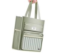 Handheld School Bag Canvas File Organizers Multifunctional Craft Organizers for Student Teacher Officer Bible Study Accessories