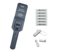 Handheld Security Tag Detector Deactivator, Anti-Theft Equipment with Sound & Light Alarm for 58Khz/8.2MHz Systems - Ideal for Supermarkets & Warehouses