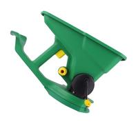 Handheld Seed Spreader, Adjustable Green Plastic Lawn Seeder 39x25x17cm | One-hand Crank Operation, No Electricity Needed, for Precise Dispersal across Flower Borders or Garden Grass
