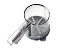 Handheld Semi-Automatic Flour Sifter, Fine Mesh Sifter, Stainless Flour Strainer, Fine Mesh, Versatile Use, 21x11cm, for Baking to Ens-ure Smooth, Lump-Free Batter