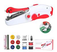 Handheld Sewing Machine, Fast Stitch Mini Portable Electric Sewing Machine for Beginners Adult, Easy to Use Suitable for Fabrics, Clothes, Family Travel, DIY