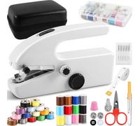Handheld Sewing Machine for Beginners, Mini Portable Electric Sewing Machine, Easy to Use, Fast Stitch for Fabrics & Clothes, Travel & DIY, Compact & Lightweight