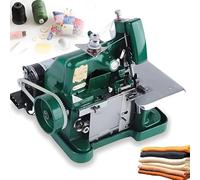 Handheld Sewing Machine for Leather Hemming, Heavy-Duty Overlock Coverstitch Tool with 3000 Stitches/min Adjustable Speed