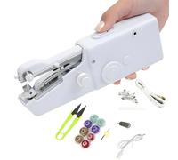 Handheld Sewing Machine, Handheld Sewing Machine Mini Portable, Electric Portable Small Sewing Machine Tool for Beginners, DIY, Clothes, Quick Home Repairs, and Stitching Handicrafts