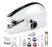 Handheld Sewing Machine, Mini Electric Handy Sewing Machine, Quick Portable Mending Machine, perfect for Beginners Sewing Curtain DIY Fabric Cloth Jeans Pet Clothes Home Travel Use(Black)