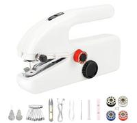 Handheld Sewing Machine, Mini Electric Sewing Machine Kit for Beginners, 2-Speed Portable Handheld Stitcher with USB/Battery Dual Power, Fast Stitch & Easy to Use for Quick Home Repairs, DIY Crafts