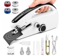 Handheld Sewing Machine, Mini Hand Sewing Machine for Beginners, Electric Portable Sewing Machine with Sewing Kit, Easy to Use, Ideal for Home, Travel, DIY Crafts, Quick Home Clothing Repair