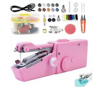 Handheld Sewing Machine, Mini Handheld Sewing Machines, Multi-Purpose Diy Electric Sew Machines, Easy to Use Suitable for Beginners Quick Stitching (Pink)