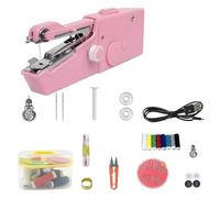 Handheld Sewing Machine Mini Portable Electric Cordless Stitching Tool, Small Hand Held Mending Device for Beginners, Compact Sew Kit with Complete Accessories for Quick Fabric(White,1PC)