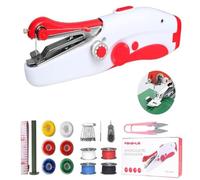 Handheld Sewing Machine, Mini Portable Electric Sewing Machine for Beginners Adult, Fast Stitch Suitable for Clothes, Fabrics, DIY Home Travel