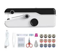 Handheld Sewing Machine, Mini Portable Electric Sewing Machine for Beginners, Fast Stitch, Easy to Use, DIY Sewing Kit with Accessories, Suitable for Fabric, Clothes, DIY, Travel