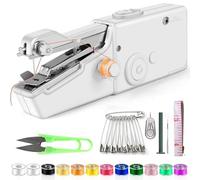 Handheld Sewing Machine, Mini Portable Sew Machine Quick Stitching with Accessory Kit, Electric Sewing Machine for Clothes, Curtains, DIY, Home and Travel