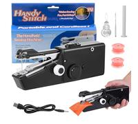 Handheld Sewing Machine, Mini Portable Sewing Machine with Accessories | DIY Mending Machine Household Sewing Handheld Tool for Beginners Adult and Quick Home Repairs for Fabric Clothing