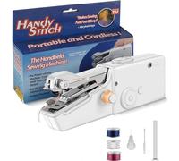 Handheld Sewing Machine, Mini Sewing Machine with Sewing Accessories, Stitch Tool for Fabric Quick Repairing for DIY, Clothes, Denim, Curtains, Leather