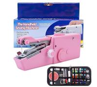 Handheld Sewing Machine, Mini Sewing Machine with with Accessories Set, Hand Stitching Machine for Clothes,Fabrics, DIY Home Travel