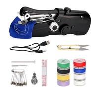 Handheld Sewing Machine, Portable Electric Mini Sewing Machine, DIY Mending Machine Household Sewing Handheld Tool for Beginners Adult for Fabric Clothing
