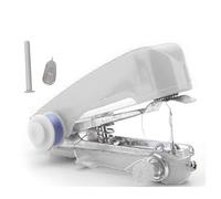 Handheld Sewing Machine Portable Mini Manual Sewing Tool Hand Stitcher For DIY Crafts Home Travel (White)