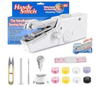 Handheld Sewing Machine Portable Mini Sewing Machine with Sewing Accessories Small Stitching Machine for Beginners Portable Sewing Tool for Clothes, Fabrics, DIY Home Travel Crafts