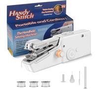 Handheld Sewing Machine, Portable Sewing Machines, Easy Operate Mini Sewing Machine for Beginners, Electric Sewing Machines for Various Fabrics, Tool Kit for Clothing Repair and Sewing Crafts