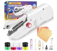 Handheld Sewing Machine, Quick Sew Mini Electric Sewing Machine, Easy to Use for Beginners and Adults, Clothes Mending, Hand Held Sewing Device Fast Stitch Suitable for DIY Home Travel