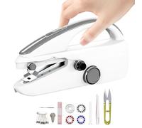 Handheld Sewing Machine,Two dear,Mini sewing machine,Easy to Use and Fast Stitch Suitable for Clothes,Fabrics.Grey