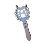 Handheld Shaker Metal Texture Suitable for African Drum Accompaniment Featuring Stainless Steel Slits and Wood Handle Djembe Shaker