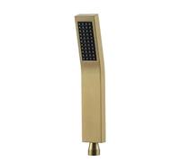 Handheld Shower Head Black Golden Handshower 304 Stainless Steel Wall Mounted Faucet Accessory Single Function(Brushed Gold B)
