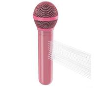 Handheld Shower Head Designed Like a Retro Microphone with Consistent High Pressure Spray Performance (Pink)