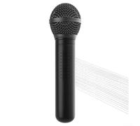 Handheld Shower Head Designed Like a Retro Microphone with Consistent High Pressure Spray Performance (Black)