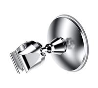 Handheld Shower Head Holder Elegant Design Plastic Bathroom Shower Head Holder Chromeplate Suction Cup No Drill Removeable Bracket