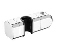 Handheld Shower Head Holder for Square Pipe Punch- ABS Shower Wand Holder Replacement Adjustable Electroplated Showerhead
