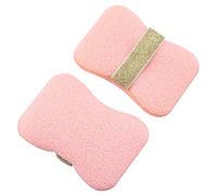 Handheld Shower Sponge with Soap Slot, Gentle Skin Refining Cleansing Tool, Reusable Cleansing Sponge with Secure Strap for Daily Use & Trips (Pink, One Size)