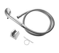 Handheld Shower with Hose Rv Head Kit Plastic Silver Reinforced Handle | Tool-free Disassembly Design, Compatible with Most Rv Shower Faucet Outlets, Includes Connectors and Adapters for Camper Van