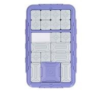 Handheld Slide Puzzle Games Brain Teaser Toy Stress Relief Portable Logic Thinking Challenges for Kids Teens Adults Travel (Purple)