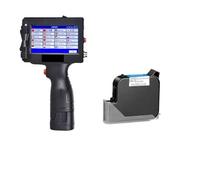 Handheld Smart Inkjet Printer 25.4mm Portable Handheld Inkjet Printer Production Date QR Coding Machine Plastic Metal Carton Printing Is Fast Dry Without Fading for Code Date Logo Label(1 Printer-1 in