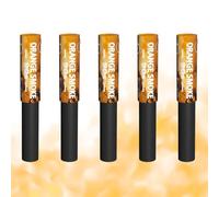 Handheld Smoke Flares, Pack of 5, 90 Seconds Duration, Multiple Colours By Gemstone Fireworks (Orange)