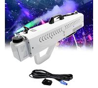 Handheld Smoke Sprayer | Led Light Atmosphere Smoke Gun, Adjustable Smoke Volume, Maximum Spray Distance: 8-10m (26.2-32.8ft), Suitable For Stage Events And Parties, Black/White White
